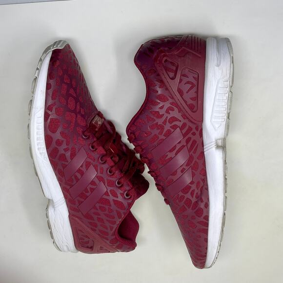 Adidas Torsion Running Shoes Men\'s 10 1/2 Burgundy 137.4=L.6.3